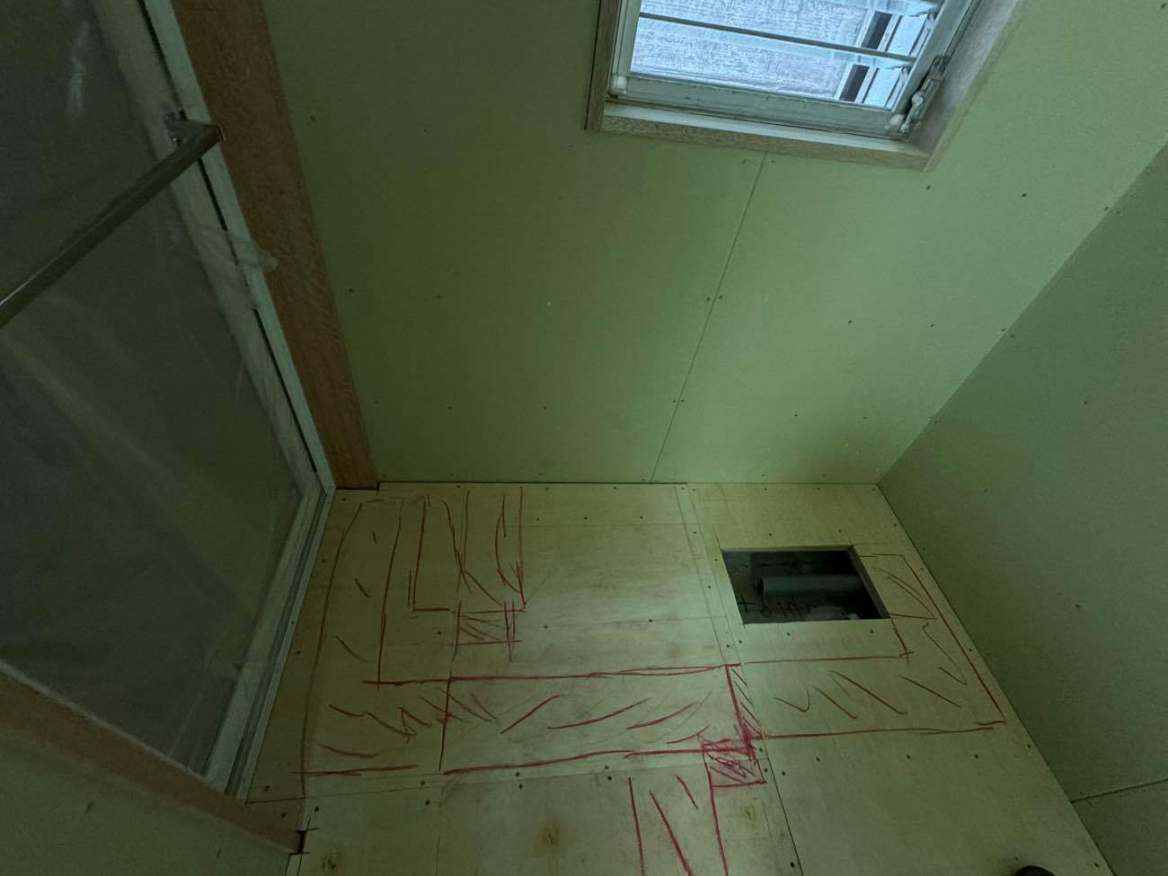 マンション改修　置床工事　乾式二重床（東京都杉並区）