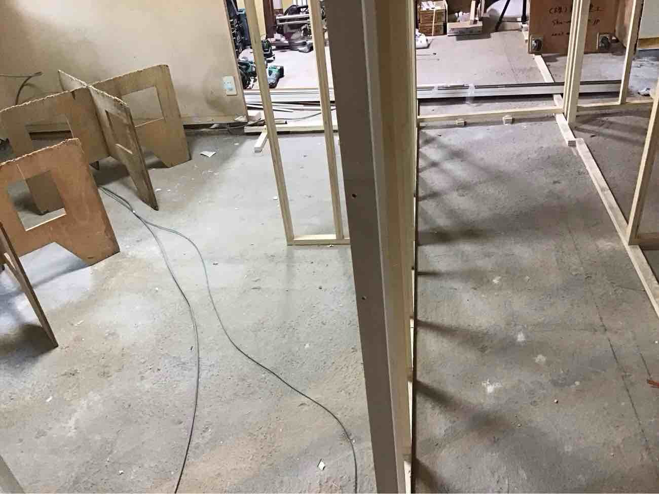 マンション　置床工事　乾式二重床（東京都大田区）