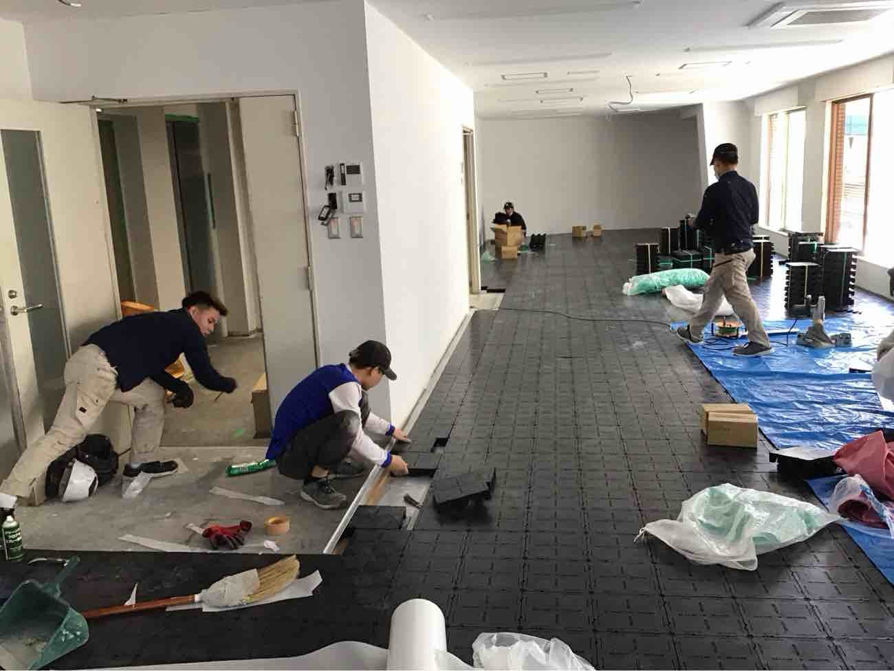 オフィス 原状回復工事 OAフロア工事 BFH-40（東京都渋谷区）