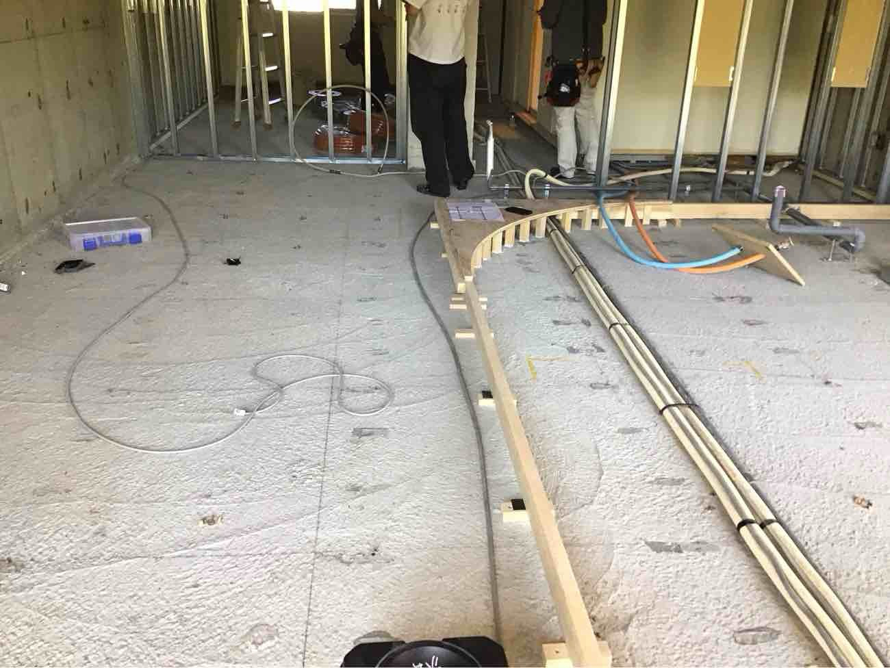 マンション　１日置床工事　乾式二重床（東京都江東区）