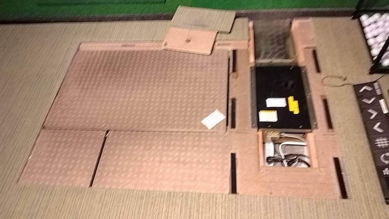 マンション　置床工事　パーチクルボード（川崎市多摩区）